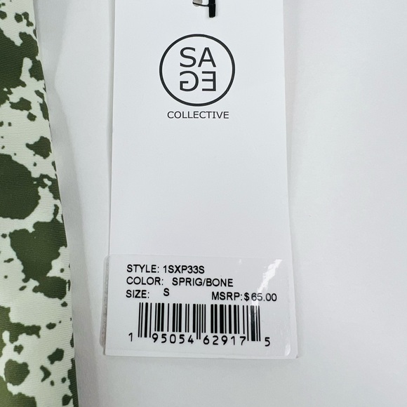 SAGE COLLECTIVE INKSPOT PRINT EVERYDAY 7/8 LEGGINGS - Picture 5 of 7